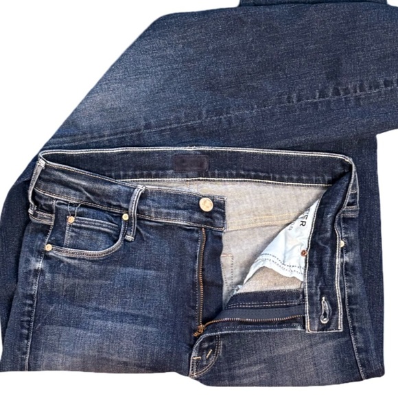 MOTHER The Mid Rise Dazzler Ankle in On The Edge Medium Blue Wash Size 27 - Picture 7 of 14
